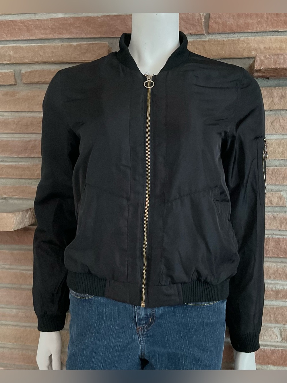 Pimkie Black Bomber Jacket European Medium